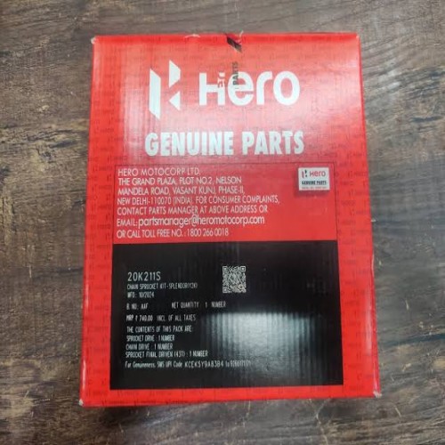 sprocket Set Hero Splender- 20K211S